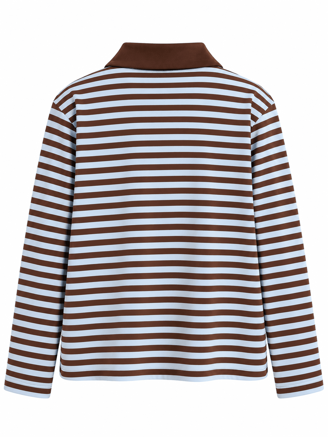 Çizgili Polo yaka sweat 
